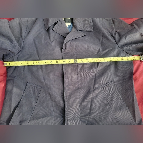 Vintage Diplomat Mens Grey/Black Trench Coat  Outerwear Overcoat 38 Short Hood - Picture 10 of 15